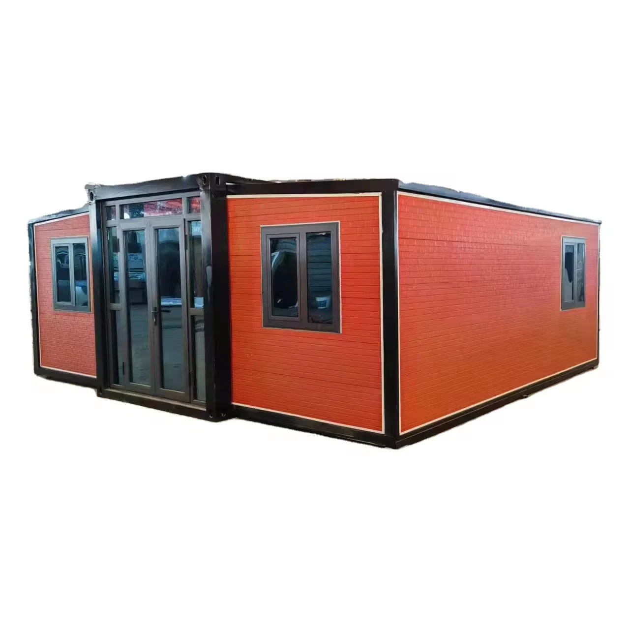 Hurricane-Proof 20ft & 40ft manufactured Mobile Office Container Homes Extendable & Expandable Prefab Houses with 3 Bedrooms
