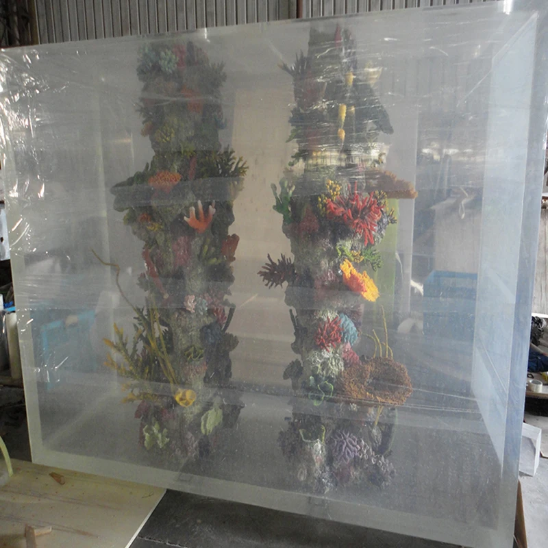 Hot sale product custom size high quality aquarium cabinet acrylic fish tank marine aquarium