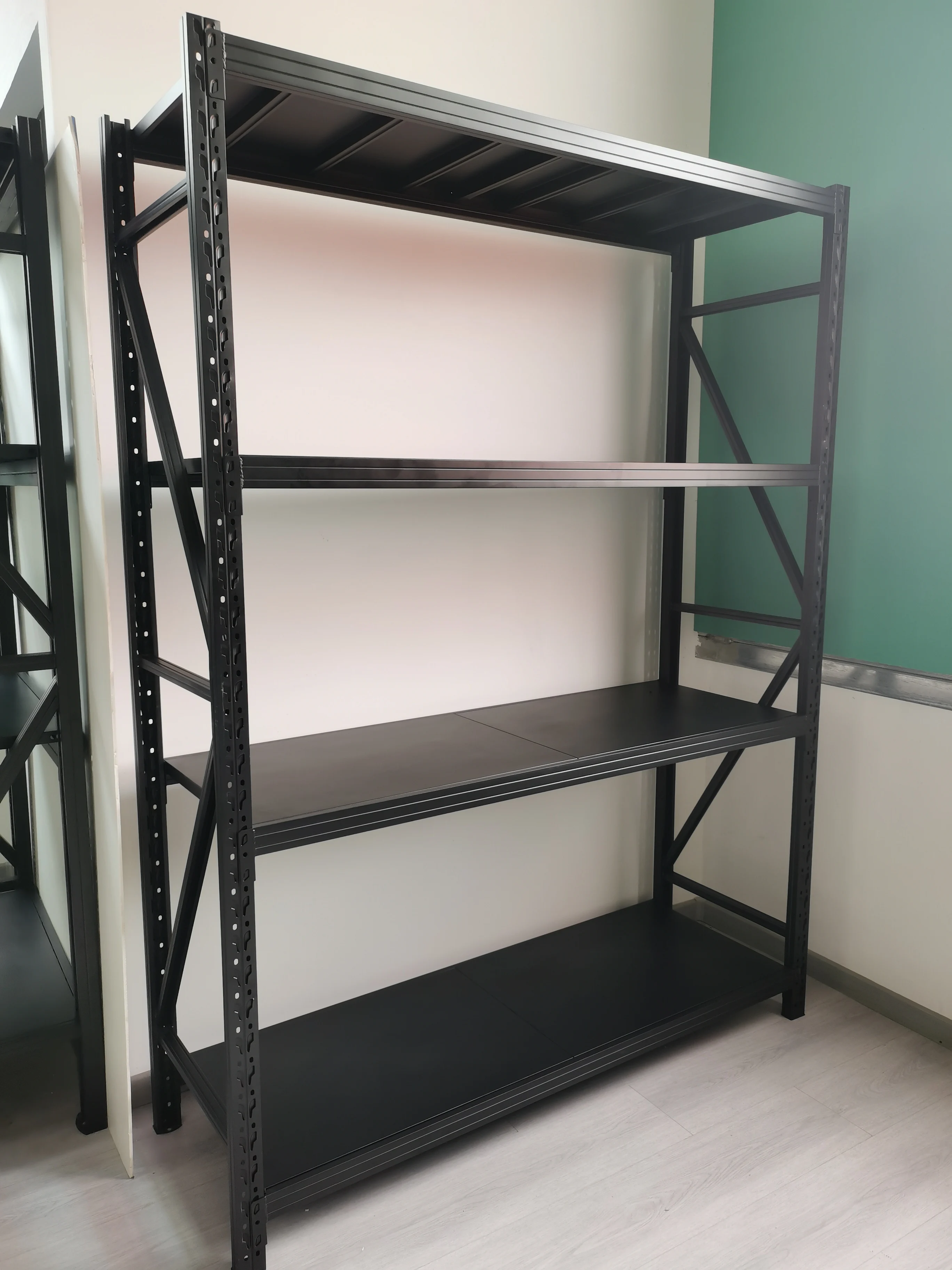 Steel heavy duty 4-Shelf Metal Shelf Storage Racks For Garage Supermarket Shelves Industrial storage rack