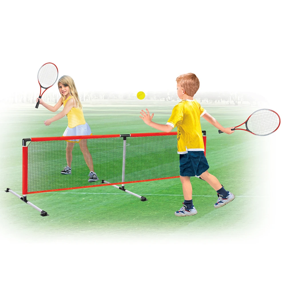 Детская Спортивная тренировочная игрушка, ракетка для тенниса с сетчатыми мячиками и сумкой для переноски