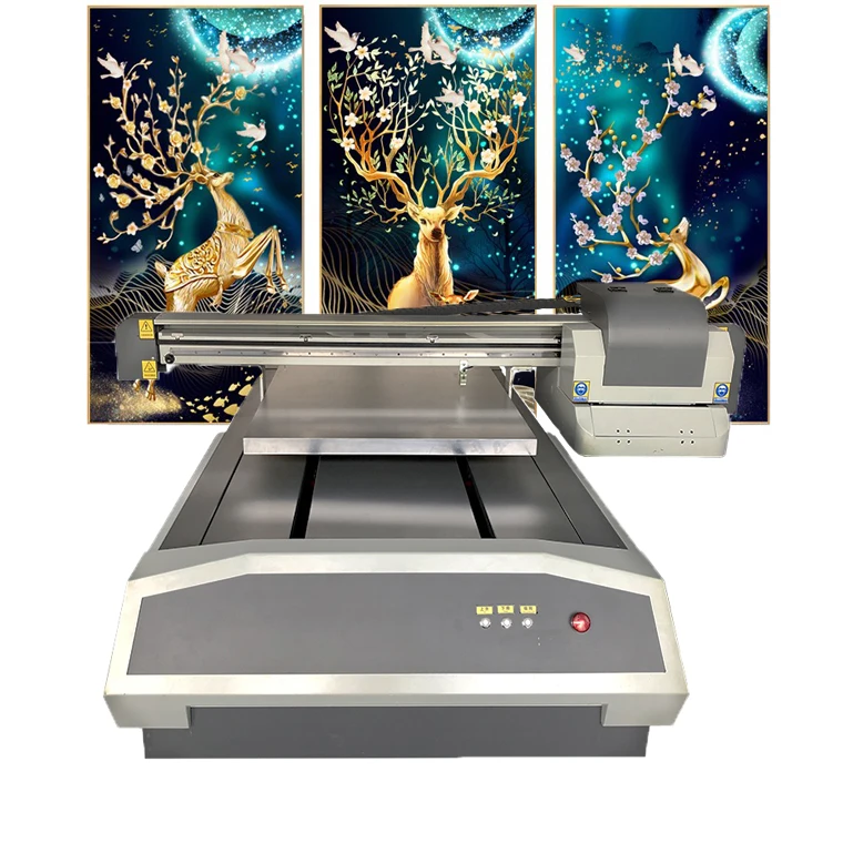 wood glass acrylic sheet 3d printing digital flatbed led 6090 uv printer A1