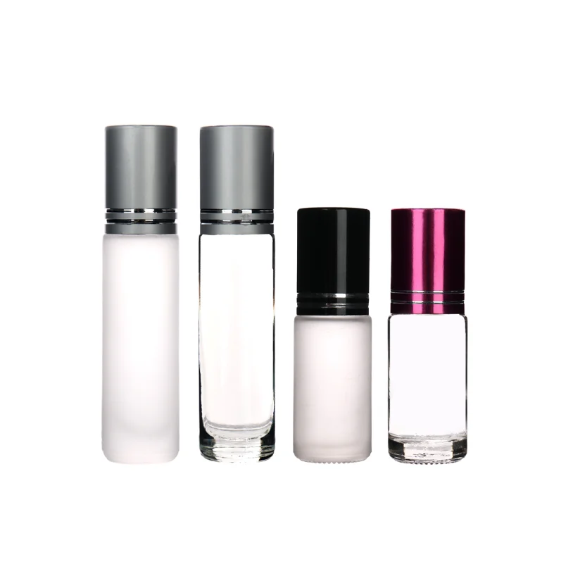 
Wholesale Essential Oil Roller Bottles 3ml 5ml clear Roller Ball Perfume Bottle frosted 30ml roll on glass bottle 
