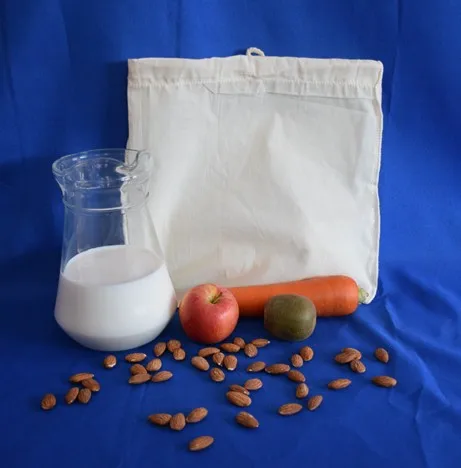 использования пищевой магазин чистый многоразовый пищевой фильтр сетки органический хлопок орех мешок молока