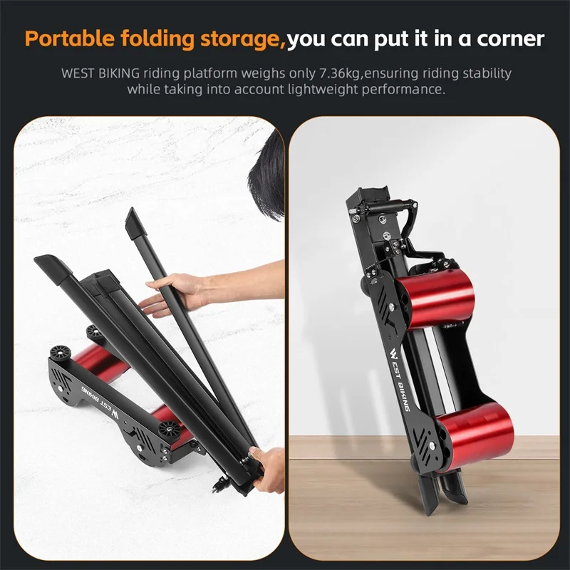 WEST BIKING New Indoor Road Stand Exercise Bicycle Magnetic Rollers Trainer Indoor Bike Roller for Bike Bicycle Training