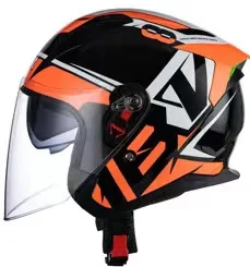 Factory DOT ECE  Motorcycle Helmets Half Face Helmet Vintage Removable lining Motorcycle Helmet with Double Lens and Single Lens