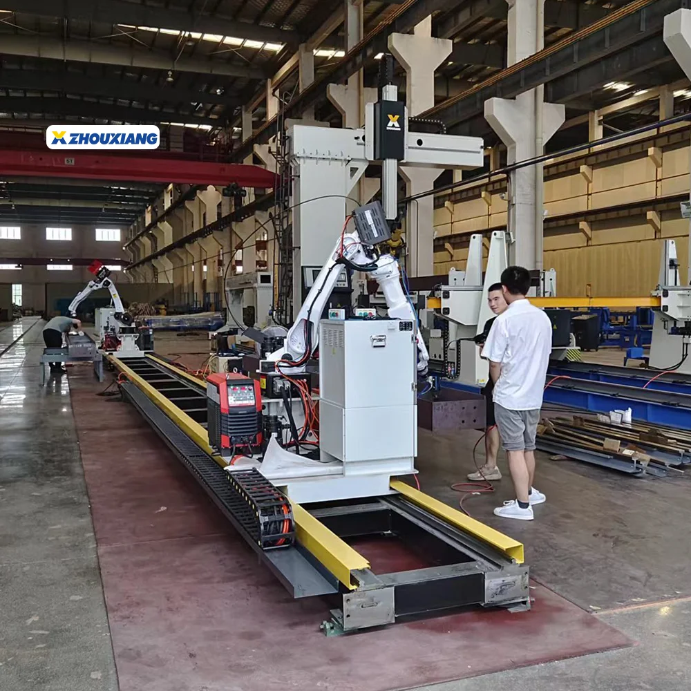 Automatic 6 Axis Industrial Robot Welding Arm Beam Robot Welding Line