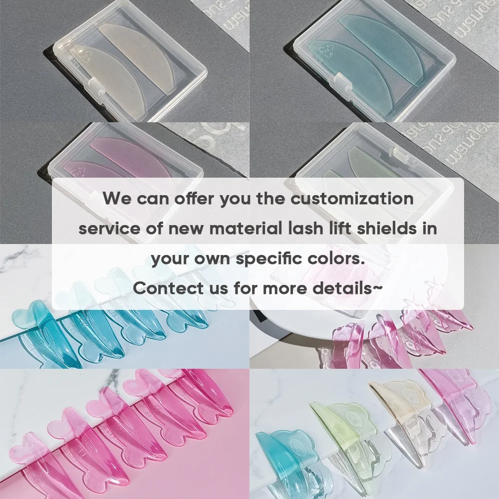 Libeauty Eyelash Lift Roller Self sticky Glueless Lash lift shields Silicone Lash Lamination Rod No Glue lash lift shields