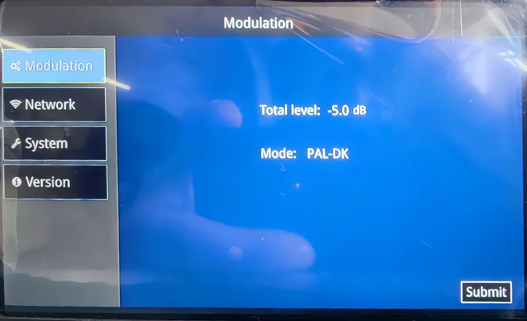 M80 32 в 1 цифровой IP-поток H265 H264 MPEG2 видео AAC аудио на RF PAL аналоговый модулятор BG поддержка декодера монитор экране
