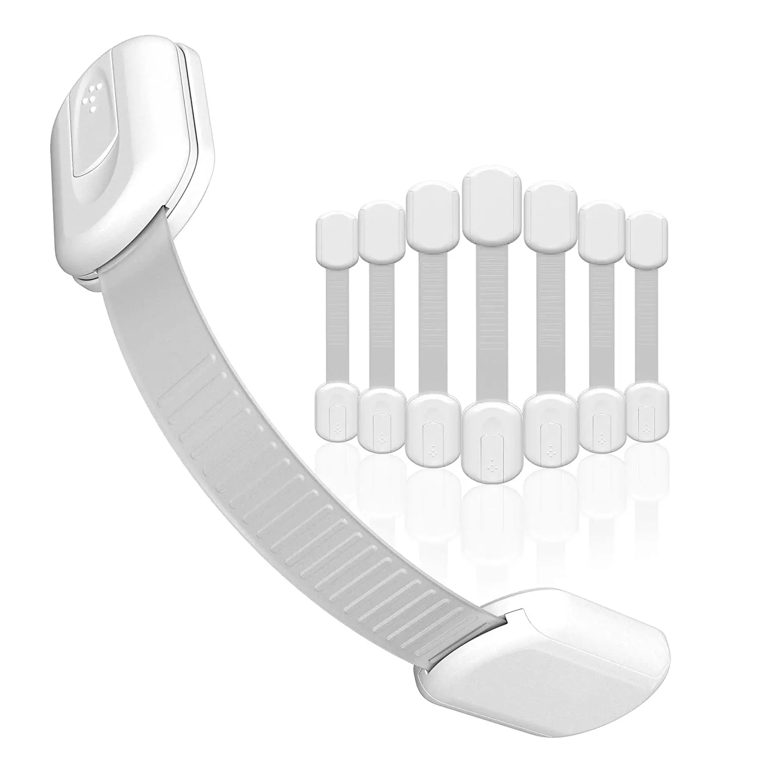 OEM logo soft strap multifunctional lock for baby and kids adjustable safety strip lock and child safety strap locks for sale