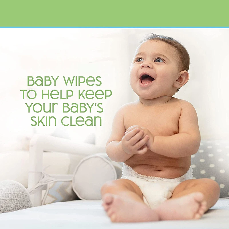 Wholesale Free Sample Sensitive Baby Face Wipes 80pcs 99.9 Pure Water Baby Products Wet Wipes