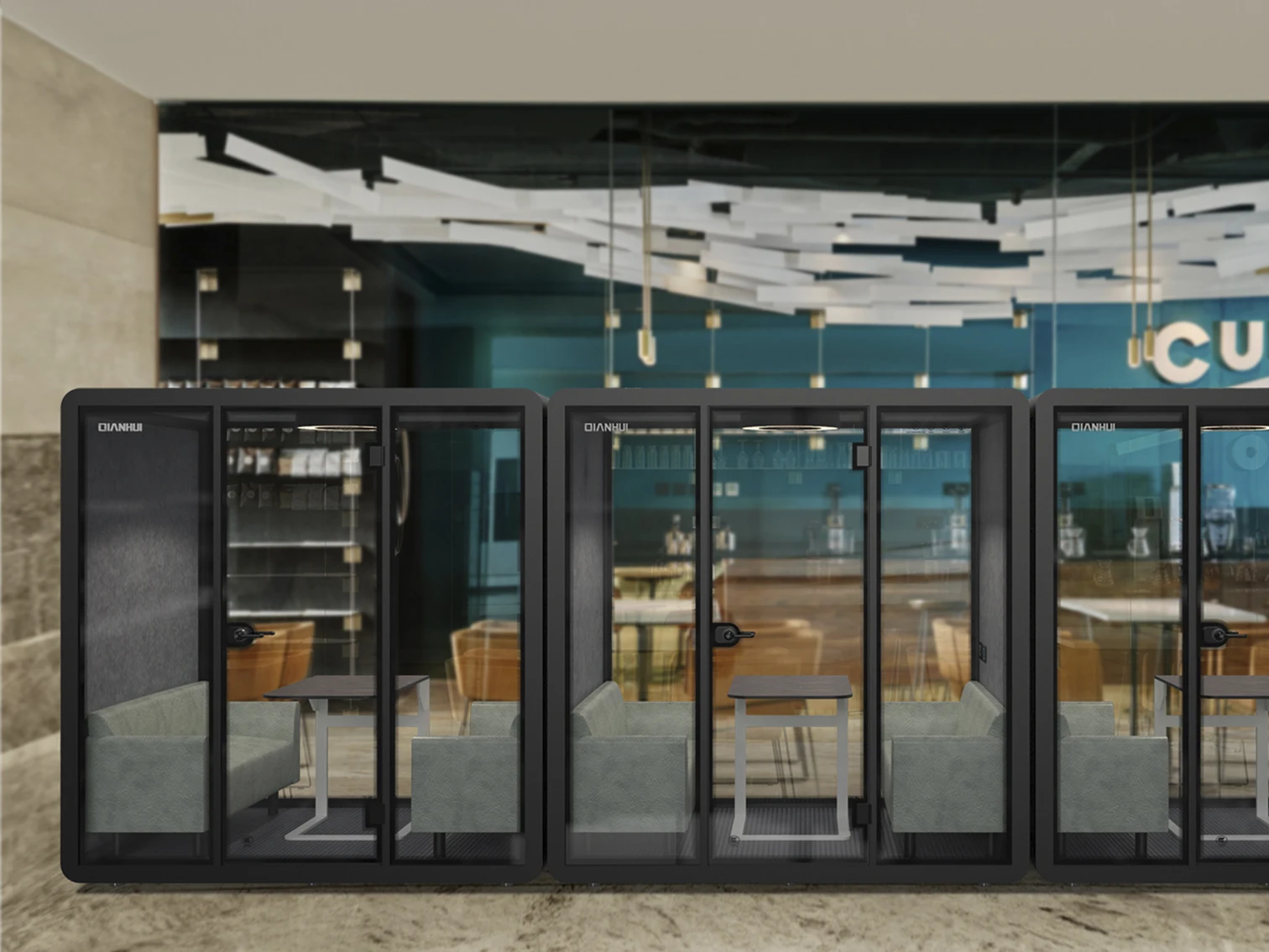 Private Meeting Silent Room Soundproof Office Pod