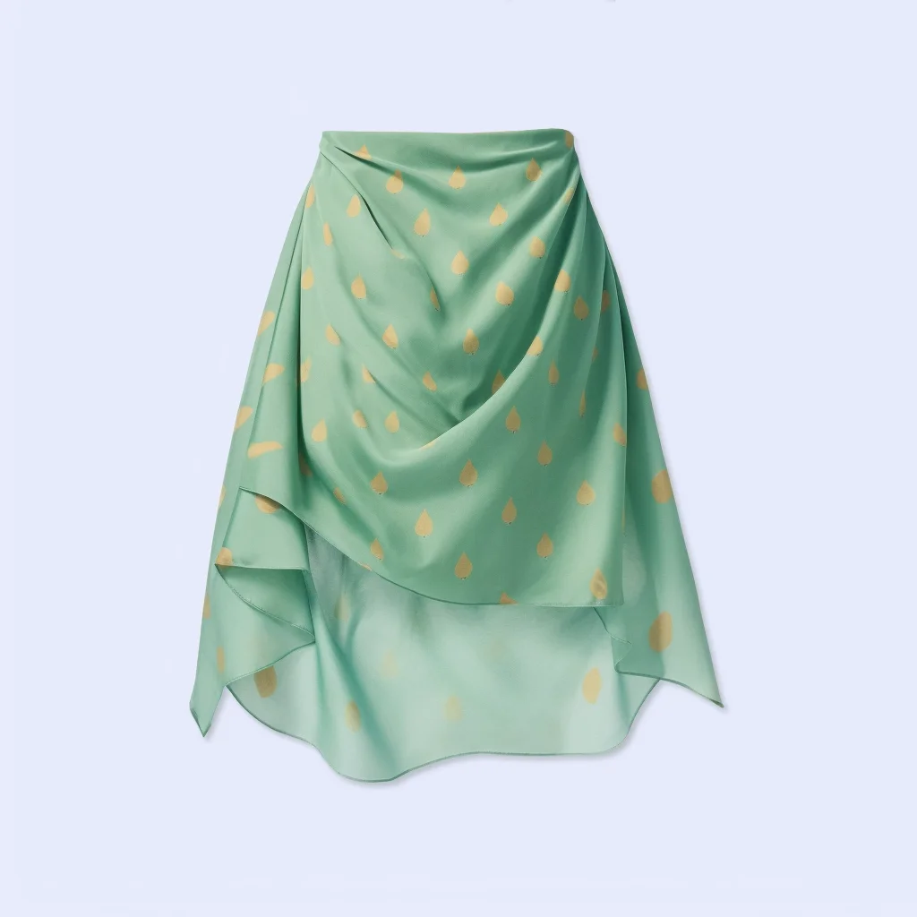 European and American models 2024 geometric pattern sexy waist stand collar long sleeves large long chiffon women dress