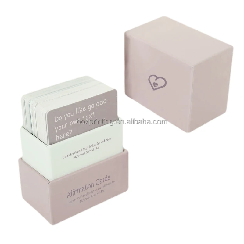  Custom Printing Adult Friends Game Card Mental Health Positive Affirmation Board Cards Deck For