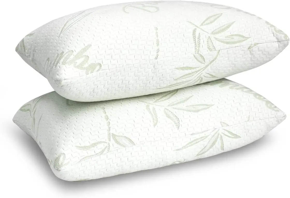 Best Selling Hypoallergenic Bamboo Shredded Memory Foam Pillow 2 packs