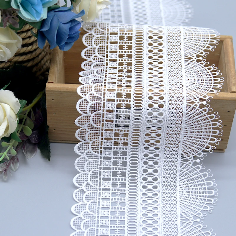 New design 100% polyester lace accessories luxury elegance Water soluble lace for garment shoes