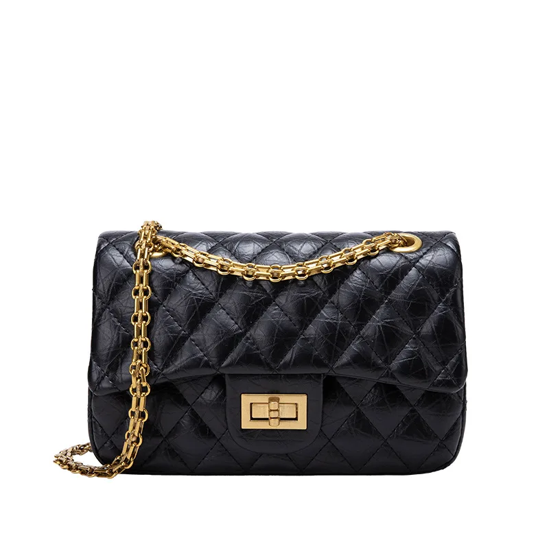 Factory spot 2022 new elephant pattern rhombus shoulder all-match chain diagonal bag