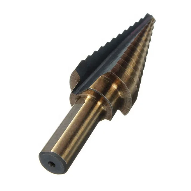 High Quality 5PCS HSS Multiple Hole Inch Size Step Drill Bit Set with Aluminium Case