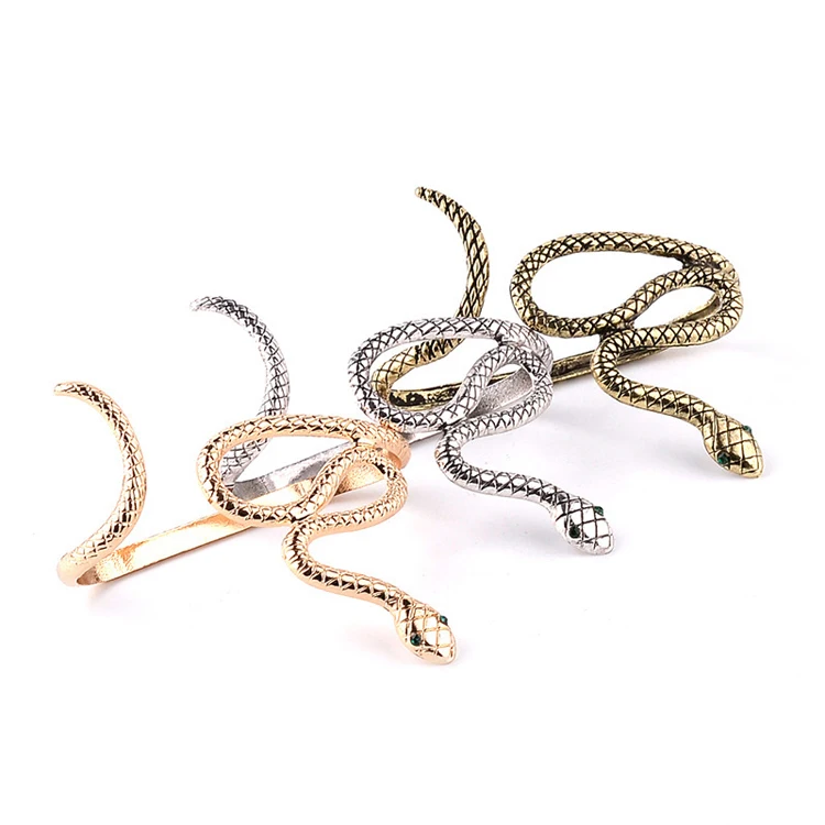 Wholesale custom personality retro animal Palm bracelet bangle punk zodiac snake bracelet accessories female
