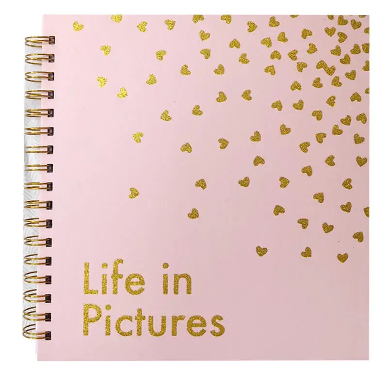 Scrapbook DIY album PINK dot 120 photos pink dot Stamping Baby Book