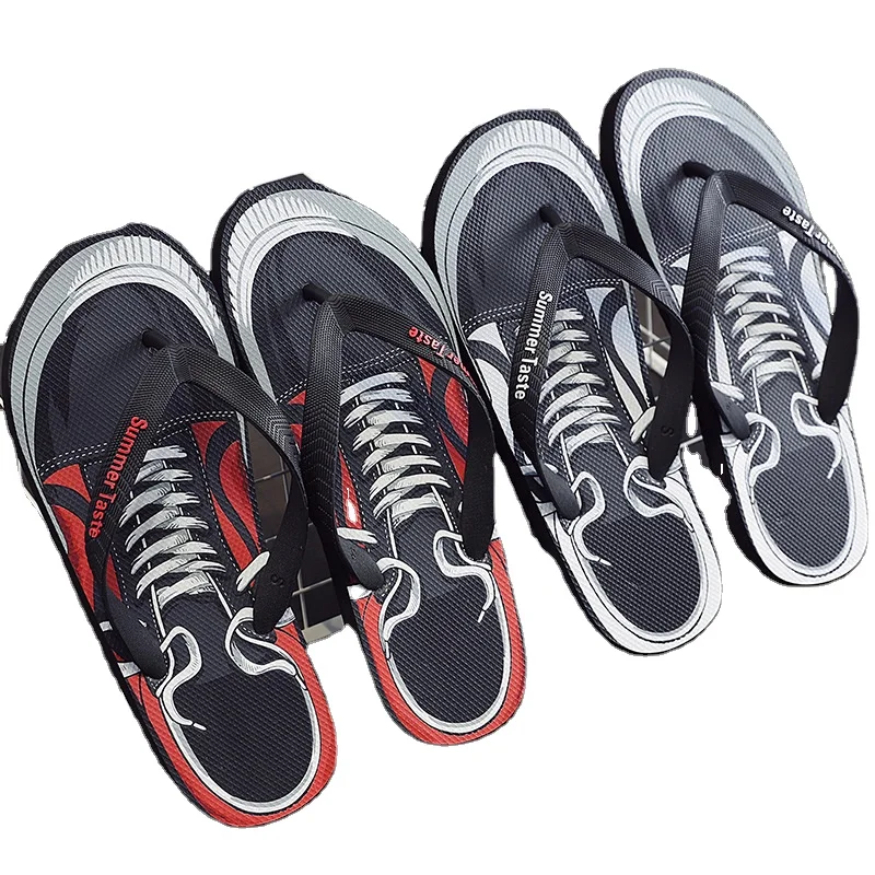 Men fancy pvc slippers beach flip flops wholesale beach slippers outdoor sublimation flip flops pvc rubber flip flops