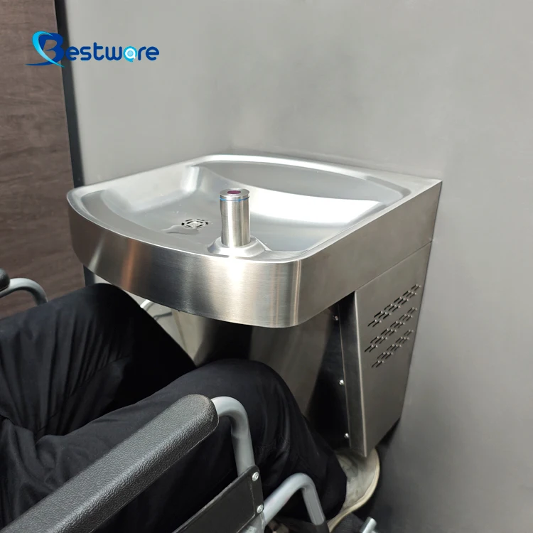 Wall Mounted Drinking Fountain Station Water Cooler With Stainless Steel Faucet