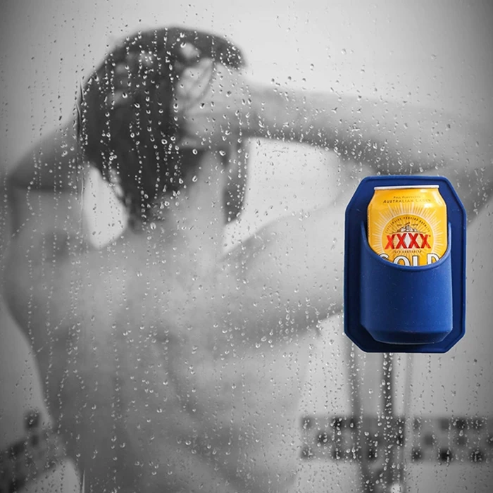 New 2023  Bathroom Accessories Silicone super suction Waterproof Shower  Drink Beer Holder