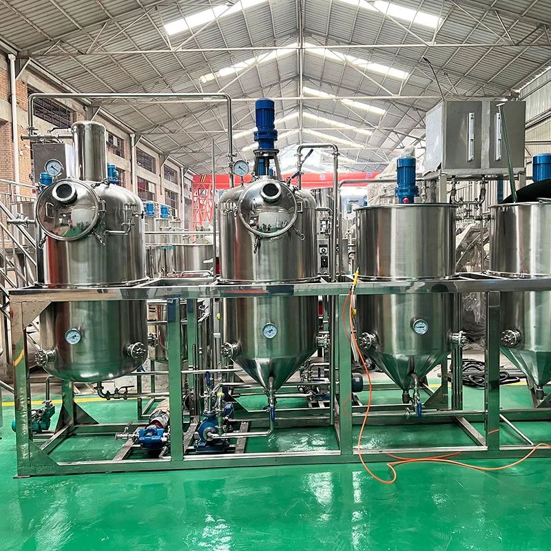 Crude oil Refinery machine cooking sunflower oil refining peanut oil refining machine