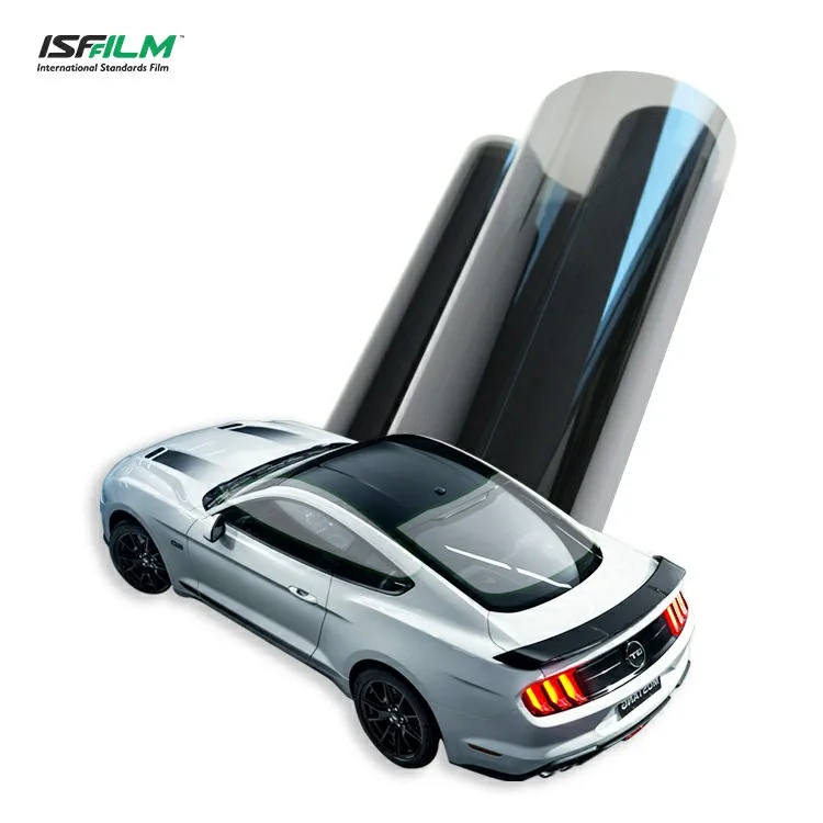 ISF 95% IRR Sun Heat Control Nano Ceramic Car Window Tint polarized UV blocking adhesive Protection Auto Tint Film for 15% 35% roll