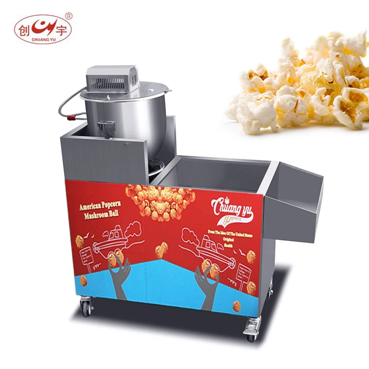 
Chuangyu CY-360 gas electric automatic popcorn machine with battery 