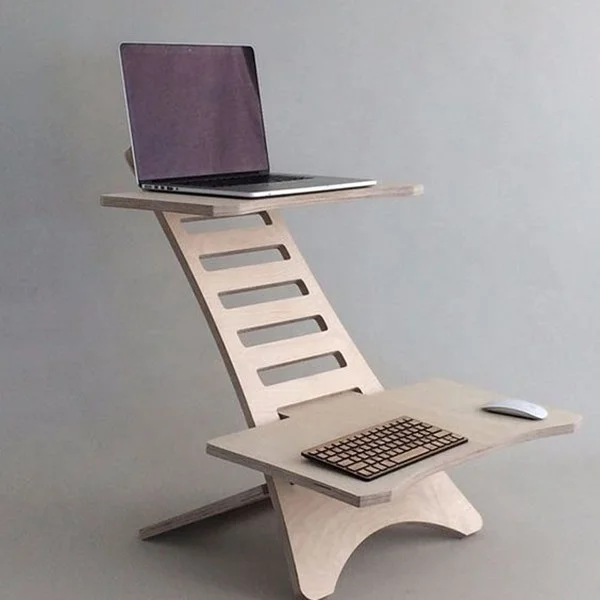  Professional Supplier Height Adjustable Durable Wood Standing Desk Converter Laptops
