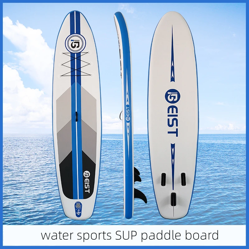 3.25M Paddle Board Sea Inflatable SUP Stand Up Board Water Sports Skate Non-Slip Mat Fishing Yoga Foldable Surfboard Set