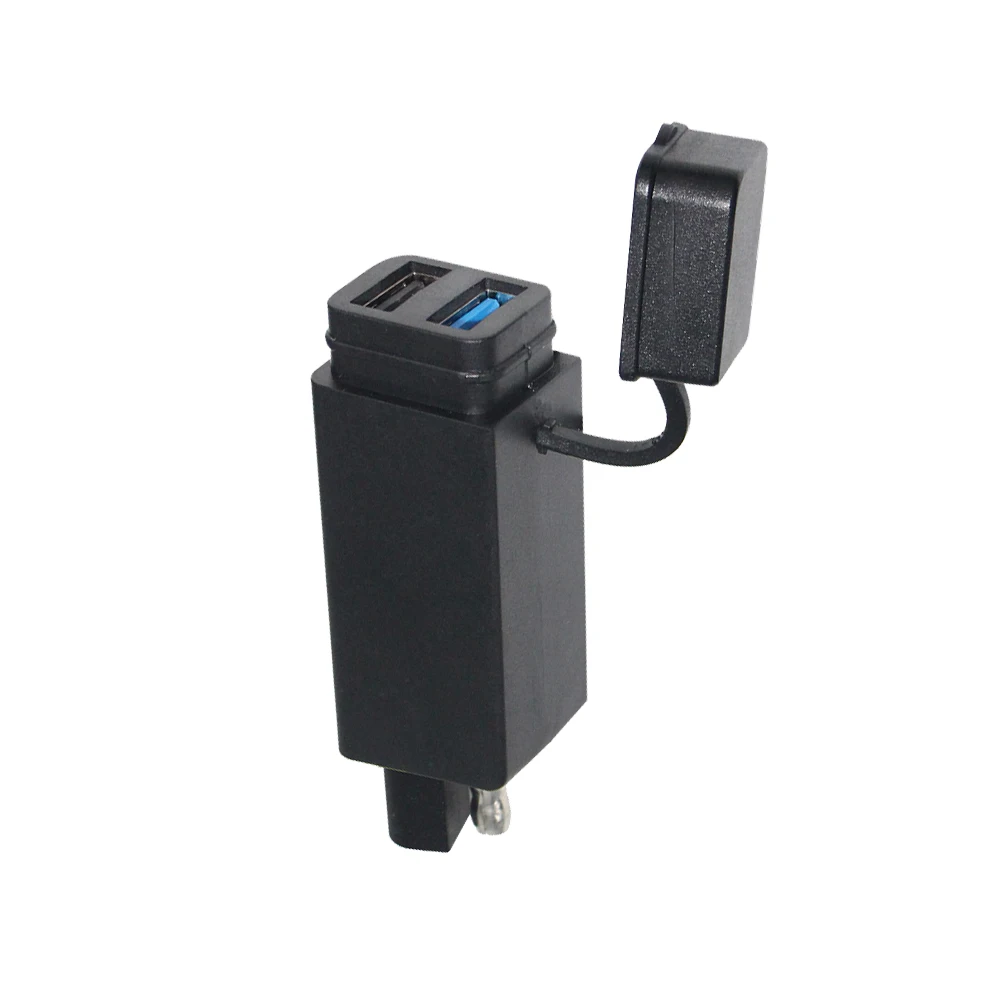 Usb водонепроницаемый Быстрый Разъем для мобильных телефонов батарея кабель 5A автомобиль 12 В Электронный беспроводной SAE Зарядное устройство мотоцикла