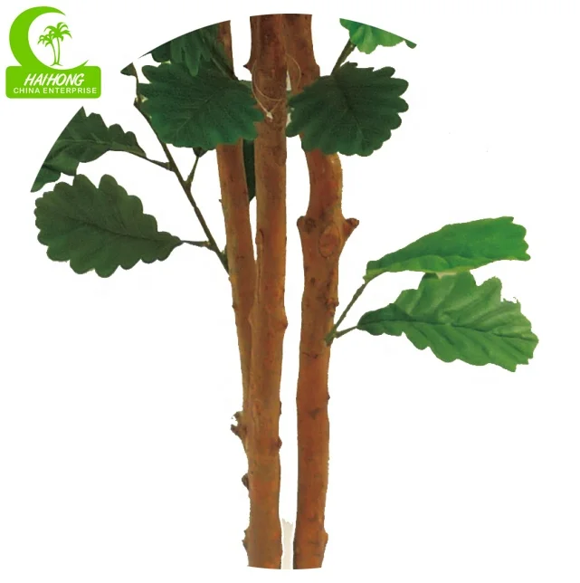 guangzhou HAIHONG artificial plant decorative 180cm oak tree for garden landscaping