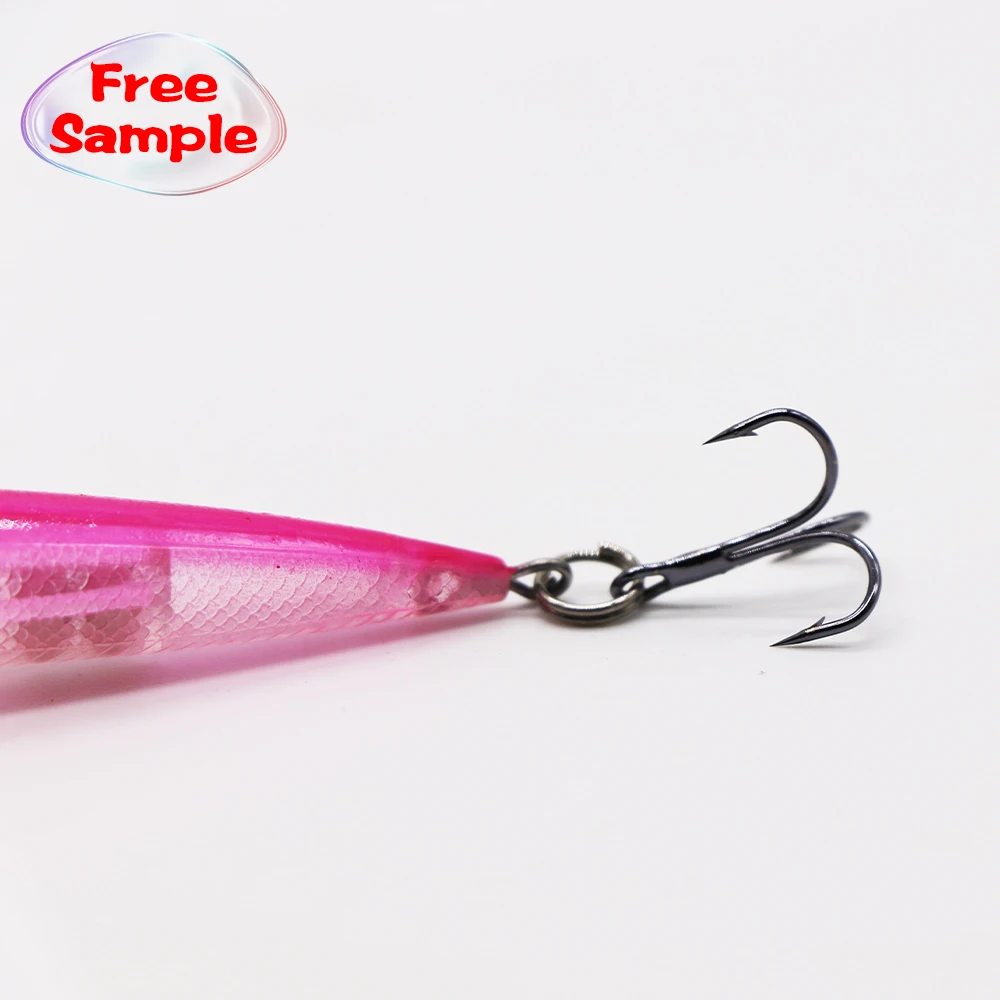 Бесплатные образцы от производителя, рыболовные снасти Topwater, Тонущая приманка в виде гольяна, рыболовные приманки