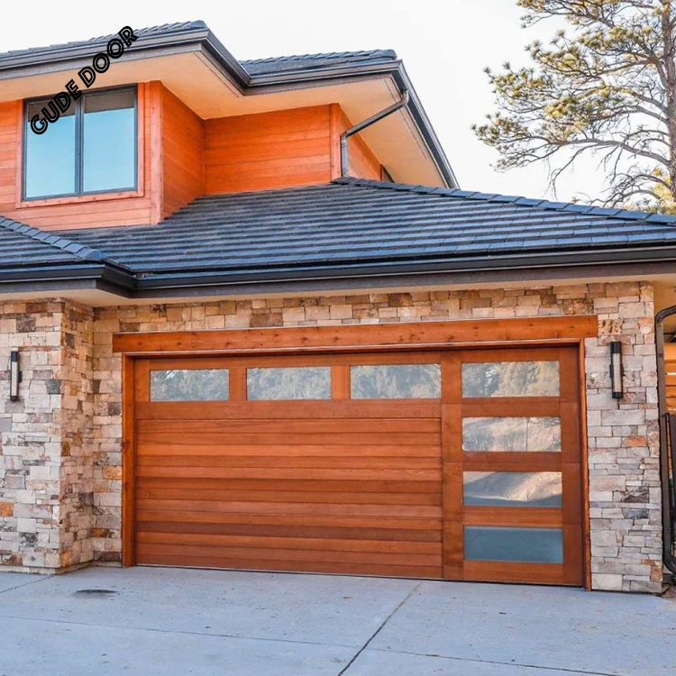 Modern Design Long Window Garage Door Accessories for Villas Simple and Stylish Garage Doors and Windows