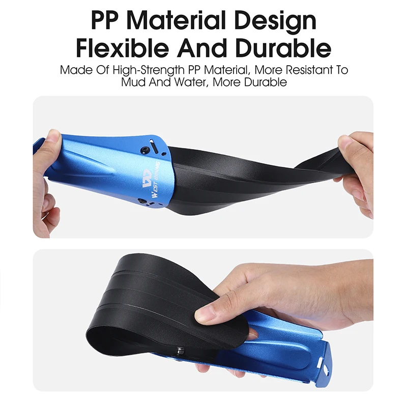 WEST BIKING More Reasonable And Effective Extend And Widen Kid Bicycle Mudguards Refuse Easy To Install Children Bike Fender