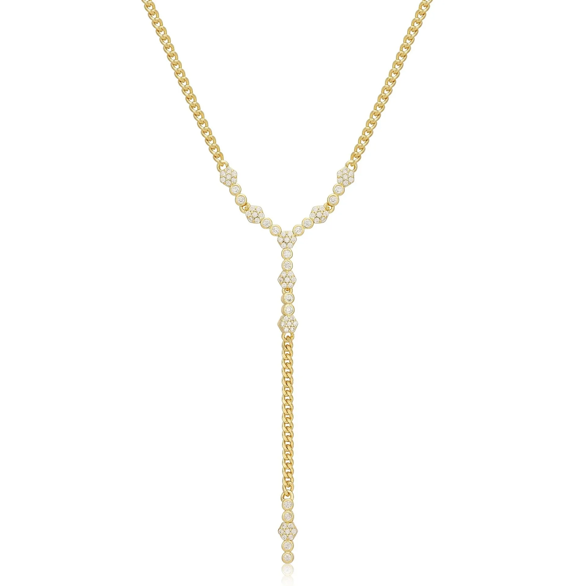 Fashion Stainless Steel Gold Plated Diamond Crystal Flower Pearl Chains Pendant Charm Choker Lariat Necklaces Jewelry Women Girl