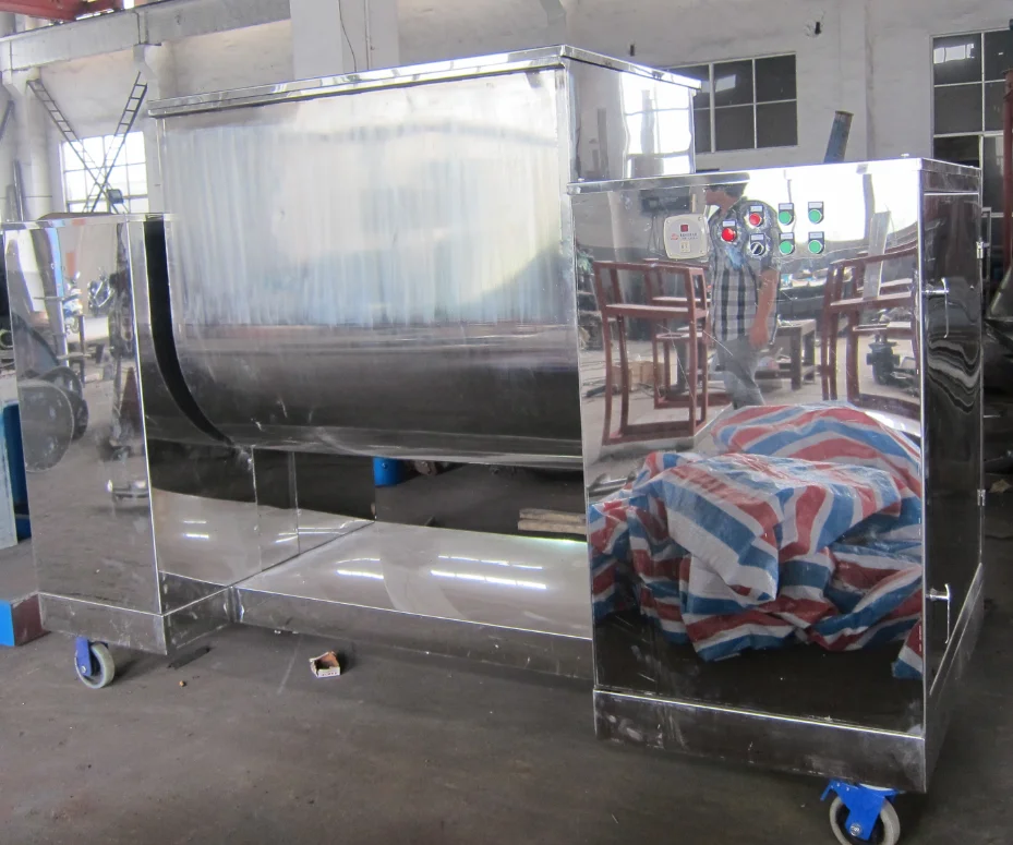 350kg Stainless Steel Trough Mixer Wet Mixing Machine For Wash Powder Detergent Powder