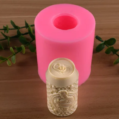 
Fusimai Can-shape Silicone Candle Mould 3D Cylinder Can Shaped Candle Molds 