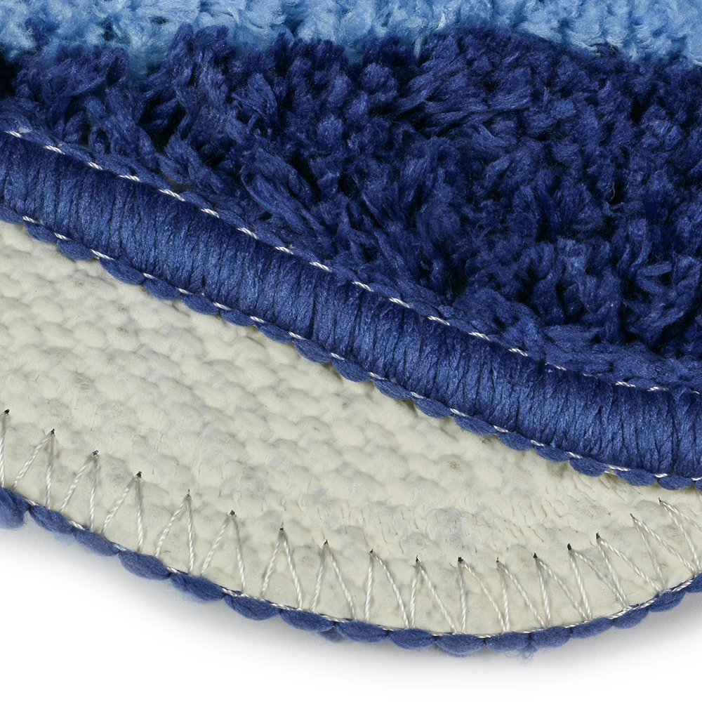 Striped Small Machine Jacquard Rugs Non-slip Absorbent Floor Mat Microfiber Backing Latex tufted bath mat