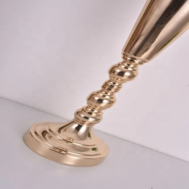 Бесплатная доставка) свадебное украшение, металлический Высокий золотой выставочный стенд в форме цветка для центрального оргстекла церкви sunyu1037