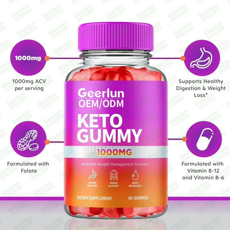 OEM High Quality Weight Loss Supplement Fat Burning Supplement Help Improve Concentration Keto Slim Gummies