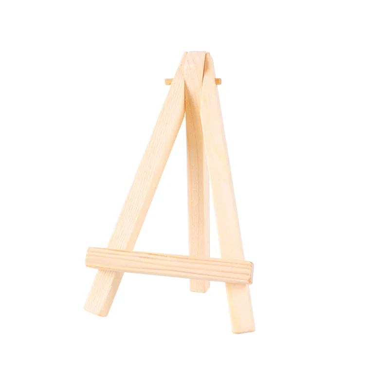 W&K Small Tabletop Display Easel Solid Wood Desk Easel Pack Table Top Pack of Mini Easels
