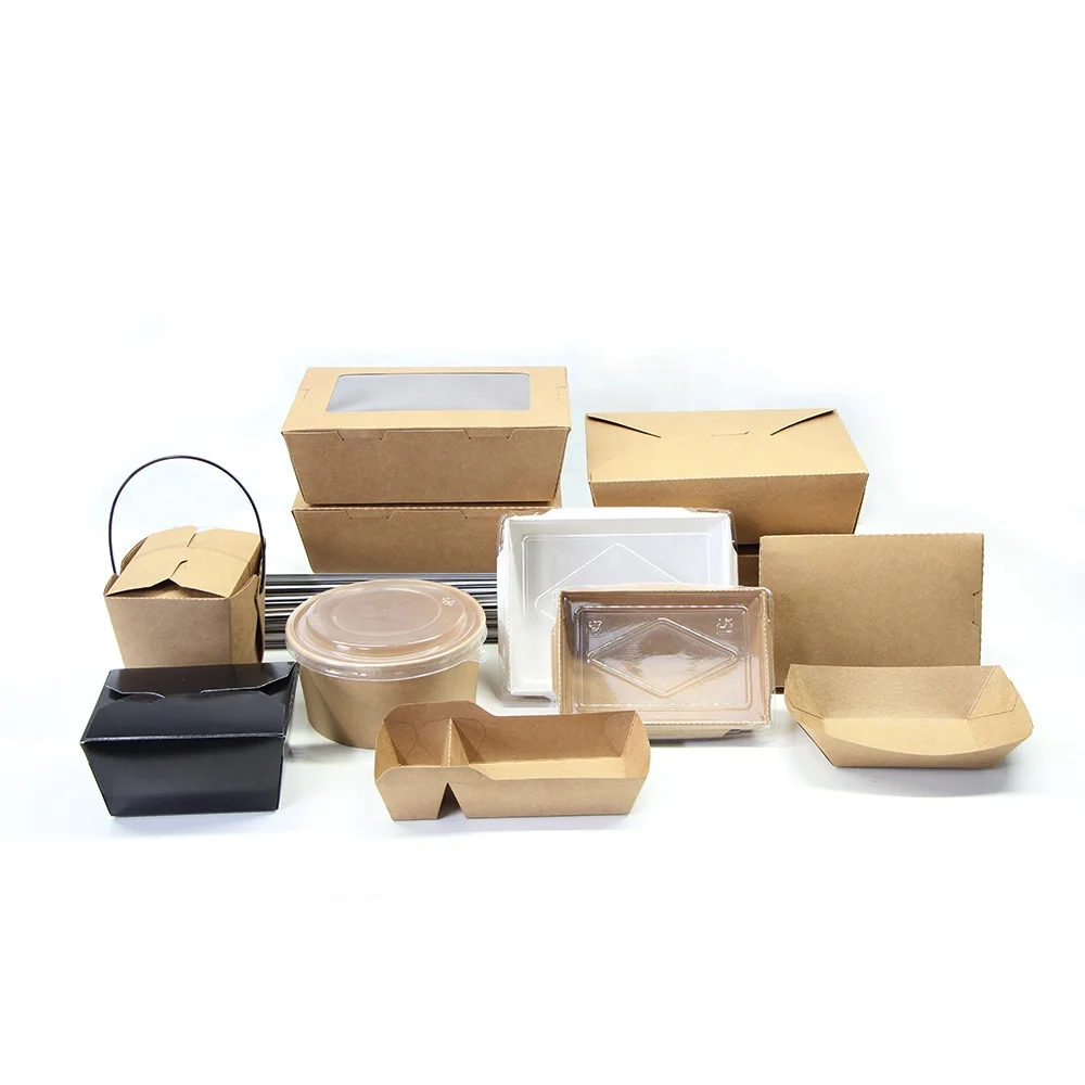 Disposable paper sushi tray with clear lid