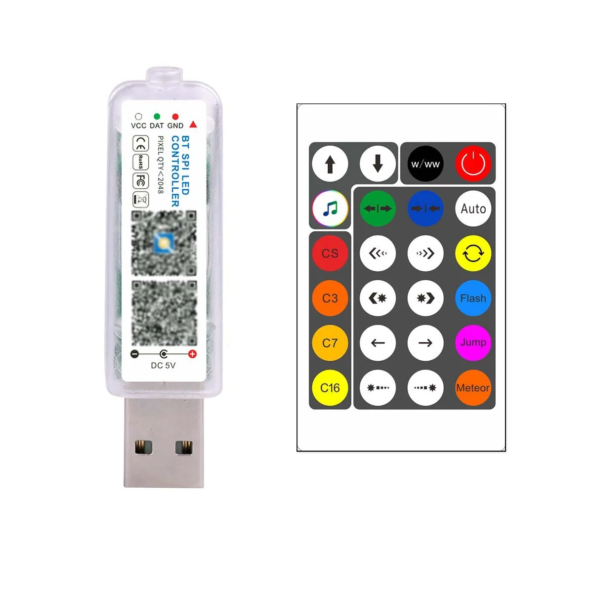 Bluetooth Colorful Controller Music Mode Multi Scene Mode Leather Light Controller