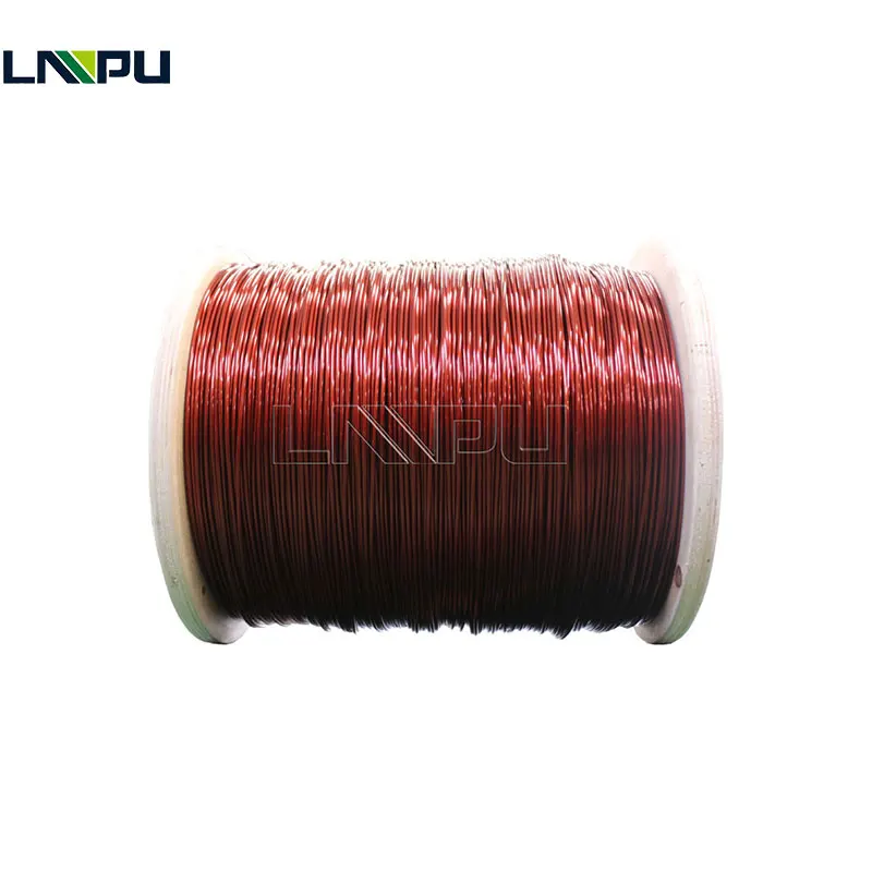 UEW Enameled Copper Winding Wire AWG 43 0.056 Mm Insulated Solid for Guitar Pickups PT4-PT200 130-220c CN;HEN Round:0.025-4.5mm