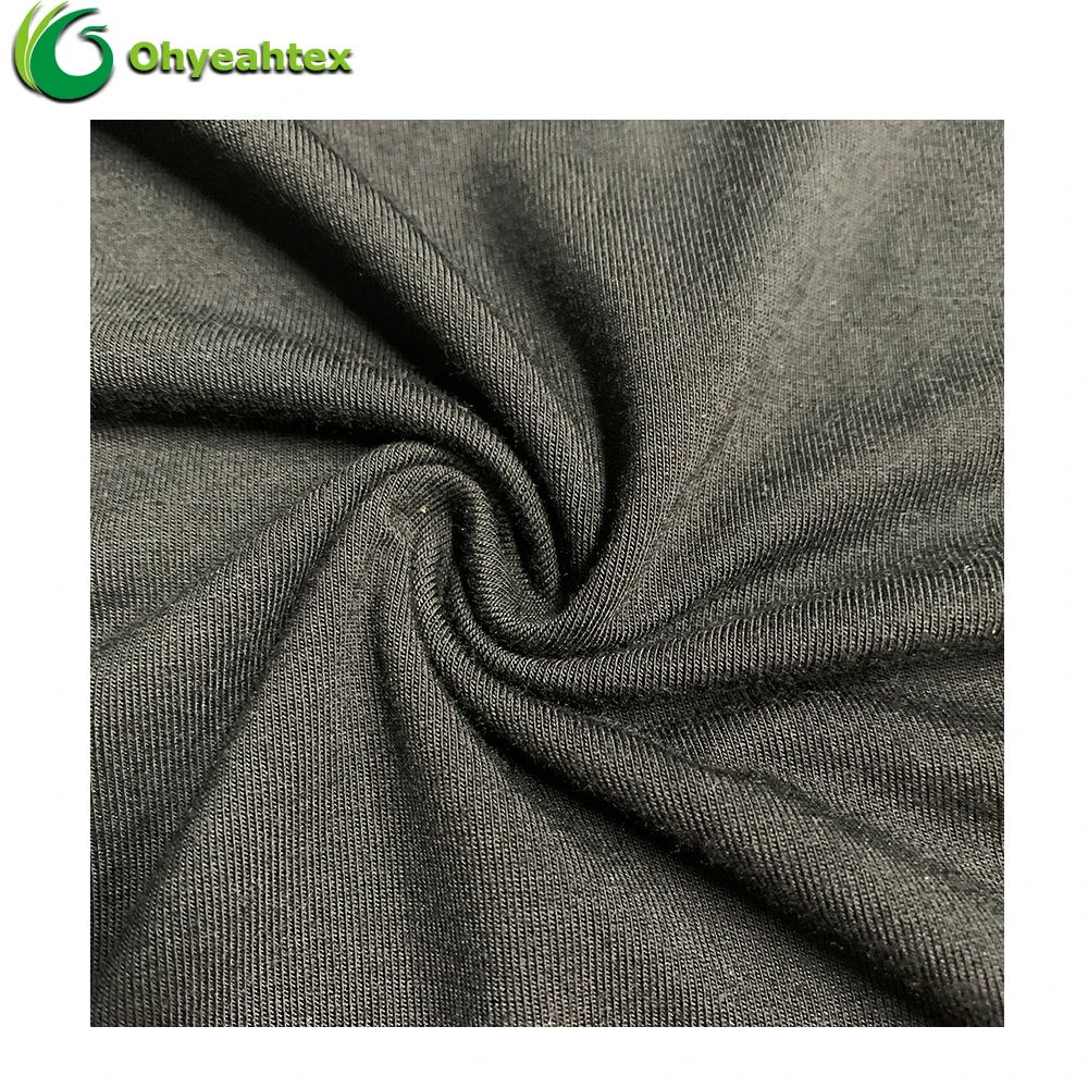 Anti-Bacteria Organic 97% Bamboo Viscose 3% Spandex Jersey Fabric For Sleepwear