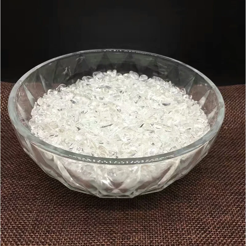 Оптовая продажа, натуральный прозрачный кварцевый кристалл, гравий Macadam, 5-7 мм, для продажи