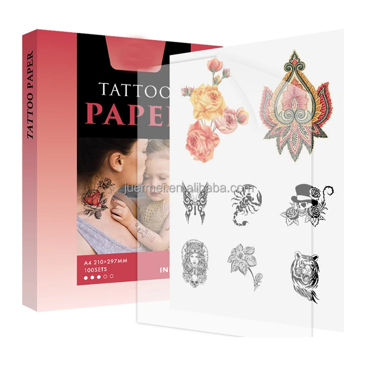 A4 sheet 10 pcs per pack waterproof  DIY temporary tattoo inject print paper