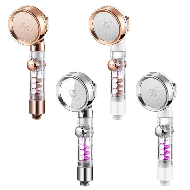 GEE-N High Pressure Filtered Turbo Shower Head Abs 3 Setting Handheld Shower for Bath Wash